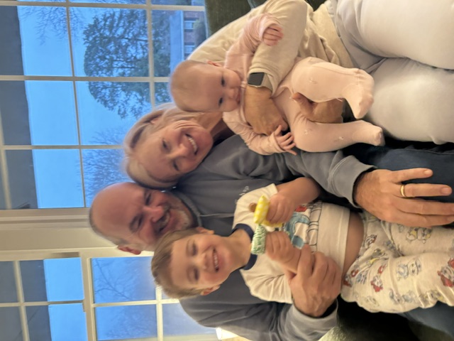 Peter Burrows and his family