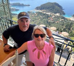 mark and tracy in corfu