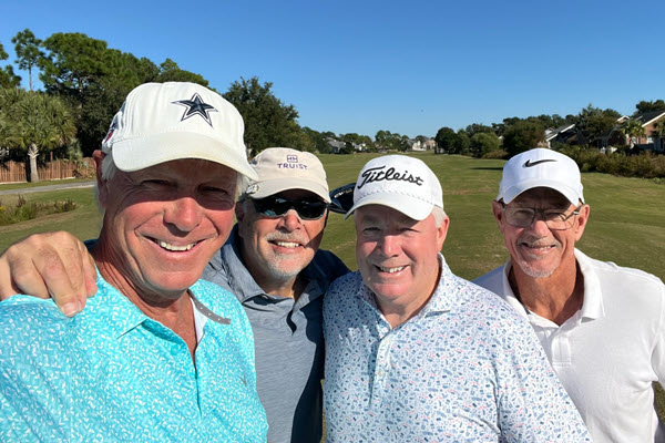 mark and steve golfing
